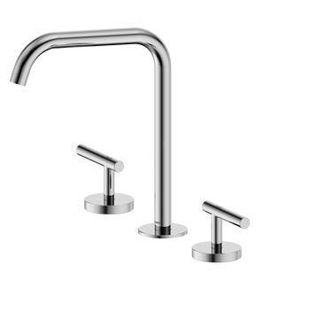 Mecca Lever Bath/Kitchen Set Edge Spout