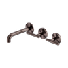 Mecca Lever Wall Basin/Bath Set 160mm Offset Spout