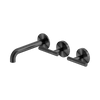 Mecca Lever Wall Basin/Bath Set 160mm Offset Spout