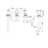 Mecca Lever Wall Basin/Bath Set 160mm Offset Spout