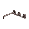 Mecca Lever Wall Basin/Bath Set 160mm Offset Spout