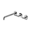 Mecca Lever Wall Basin/Bath Set 160mm Offset Spout