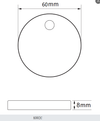 Round Seat Hinge Cover (Pair)