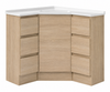 Corner Vanity with vanity top options