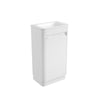 Mini Hartelle Fluted Matte White Cabinet