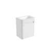 Mini Hartelle Fluted Matte White Cabinet