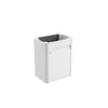 Mini Hartelle Fluted Matte White Cabinet