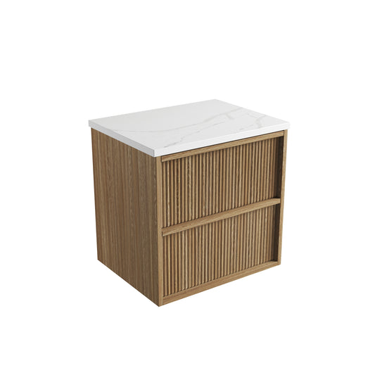 Venetta Fluted Framed Wall Hung Vanity