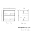 Boston Bevel Edge Wall Hung Vanity
