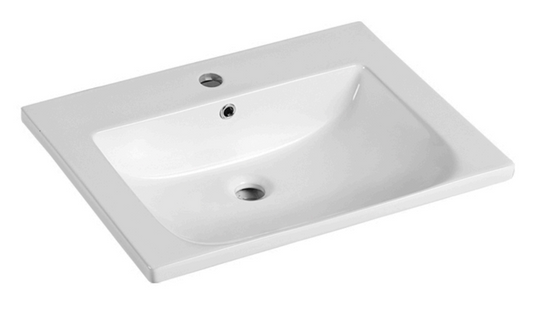 Ceramic Vanity Top Soft Square Bowl
