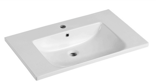 Ceramic Vanity Top Soft Square Bowl