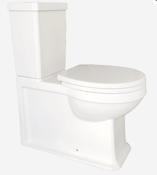 BURLINGTON TRADITIONAL RIMLESS  WALL FACED TOILET SUITE