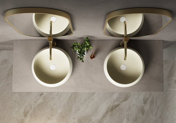 PORCELAIN BASIN - MATTE Khaki