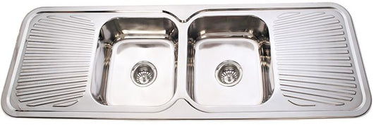 Traditional Double Bowl With Double Drainer SInk