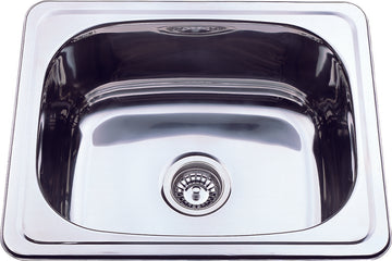 Traditional 35L Laundry Sink Round Corner With Two Tap Hole