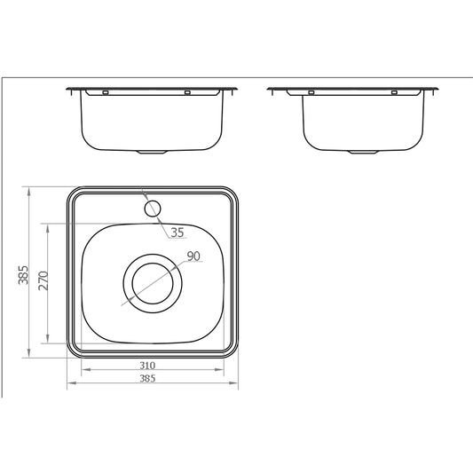 Traditional Single Bowl Sink