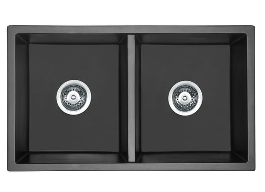Arcko Granite Under/Overmount Double Bowl Granite Sink