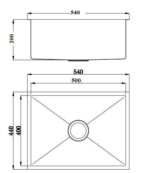 Arcko Lux Under/Overmount Single Bowl Sink