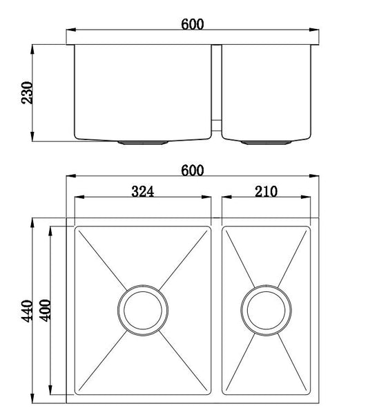 Arcko Lux Under/Overmount 1.5 Bowl Sink