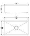 Arcko Lux Under/Overmount Single Bowl Sink