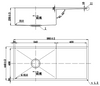 Arcko Lux Under/Overmount Single Bowl Sink With Drainer