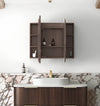 LED Bondi Sable Walnut Shaving Cabinet