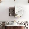 LED Bondi Sable Walnut Shaving Cabinet