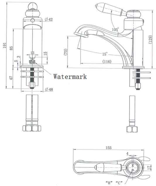 Bordeaux Basin Mixer