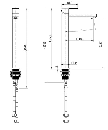 Chao Mini High Rise Basin Mixer