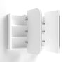 LED Newport 900(W)x750(H) White Shaving Cabinet - Premium Edition