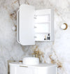 LED Newport 900(W)x750(H) White Shaving Cabinet - Premium Edition