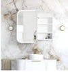 LED Newport 900(W)x750(H) White Shaving Cabinet - Premium Edition