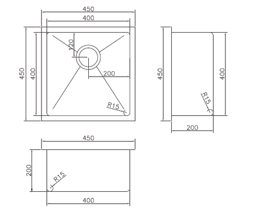 Single Bowl – Stainless Steel