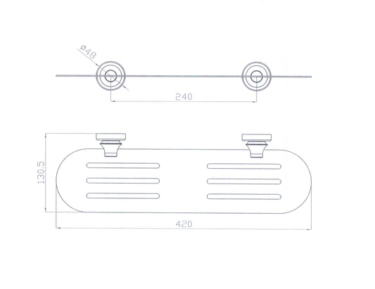 Medoc Metal Shelf