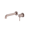 ZenSS316L Wall Basin/Bath Mixer Separate Back Plate 185/230mm Spout