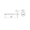 Pure SS316L Round Bath Spout Only