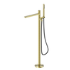 Pure SS316L Freestanding Bath Mixer With Outdoor Shower Hose