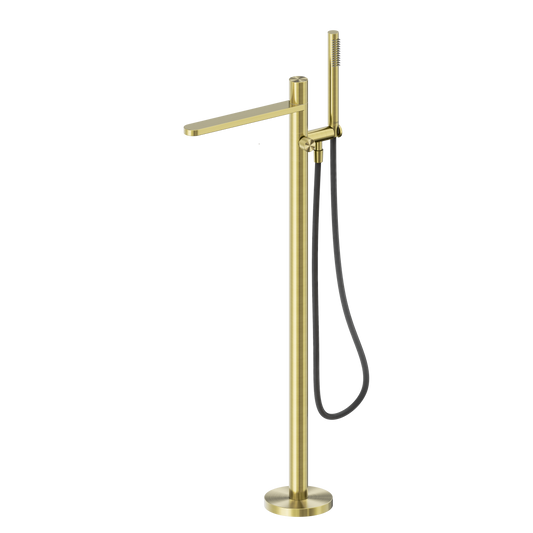 Pure SS316L Freestanding Bath Mixer With Outdoor Shower Hose