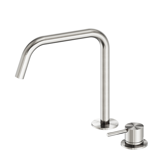 Mecca Hob Bath/Kitchen Mixer Set Edge Spout II