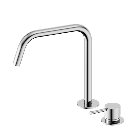 Mecca Hob Bath/Kitchen Mixer Set Edge Spout II