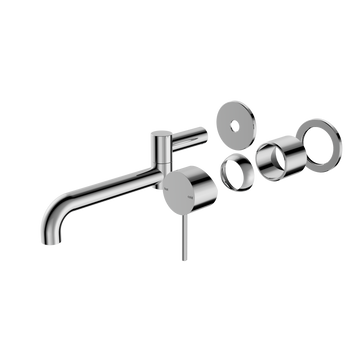 Mecca Wall Basin/Bath Mixer With 225mm Swivel Spout Trim Kit