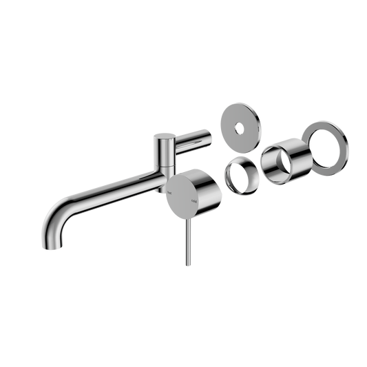 Mecca Wall Basin/Bath Mixer With 225mm Swivel Spout Trim Kit