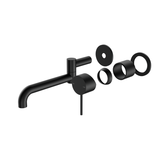 Mecca Wall Basin/Bath Mixer With 225mm Swivel Spout Trim Kit