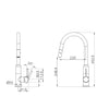 Pearl Pull Out Sink Mixer With Vegie Spray Function