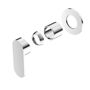 Ecco Shower Mixer with 80mm Round Plate Trim Kit