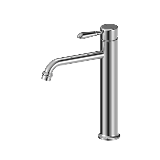 York Straight Tall Basin Mixer With Metal Lever