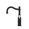 York Basin Mixer Hook Spout With White Porcelain Lever