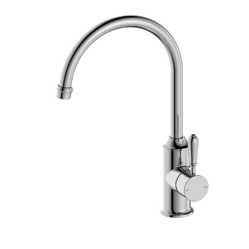 York Kitchen Mixer Gooseneck Spout With Metal Lever