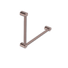 Mecca Care 32MM Ambulant Toilet Grab Rail 90 Degree 450x450MM