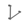Mecca Care 32MM Ambulant Toilet Grab Rail 90 Degree 450x450MM